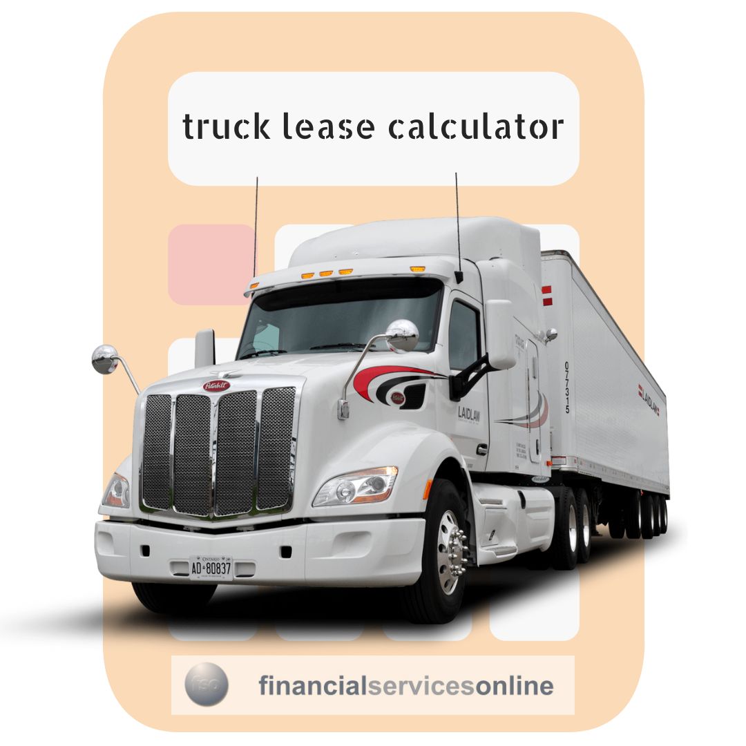 truck lease Repayment & Amortization Calculator