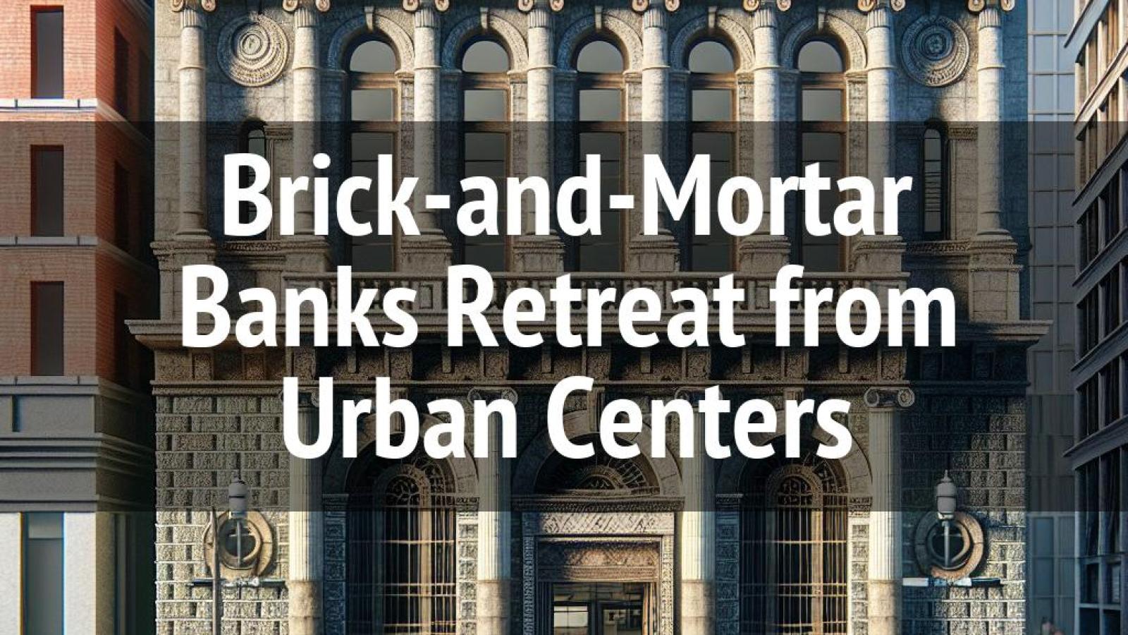 BrickandMortar Banks Retreat from Urban Centers