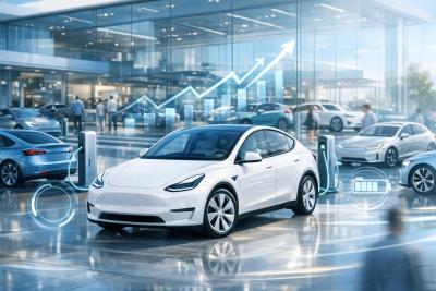 Article image: Electric Vehicles Achieve Record 30% Market Share in Australia: by Paige Estritori