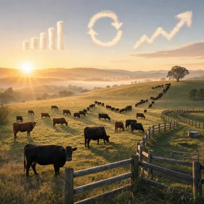 Article image: Cattle Price Lift Tests Farm Cash Flow Plans: by Paige Estritori